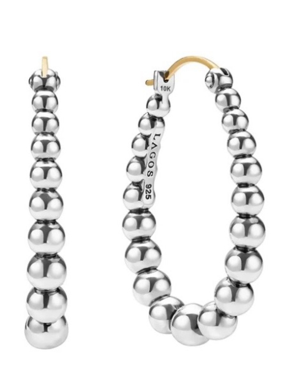 LAGOS Caviar Bubbly Hoop Earrings - Picture 6 of 7